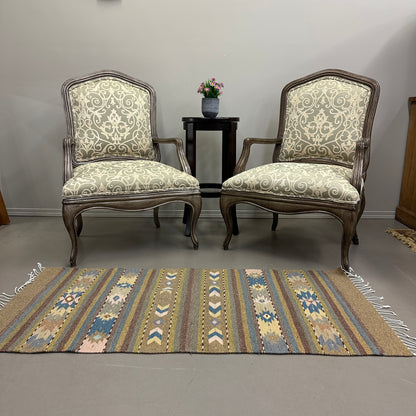 Louis XV Style Accent Arm Chairs (x2)