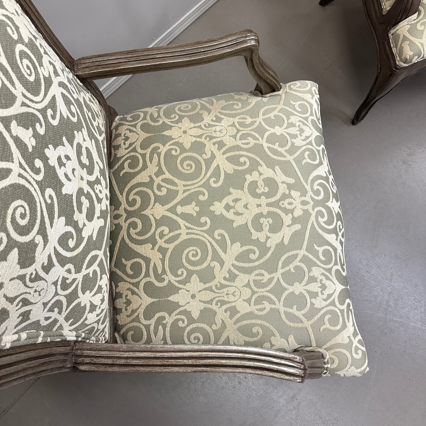 Louis XV Style Accent Arm Chairs (x2)