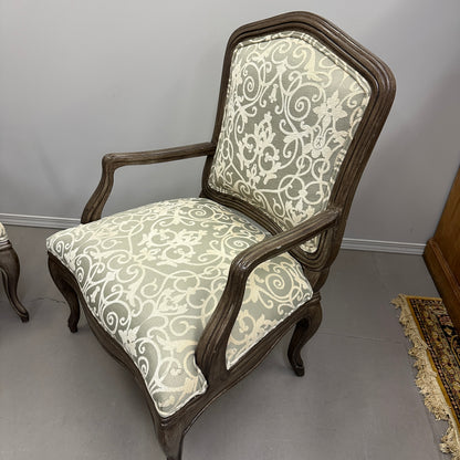Louis XV Style Accent Arm Chairs (x2)