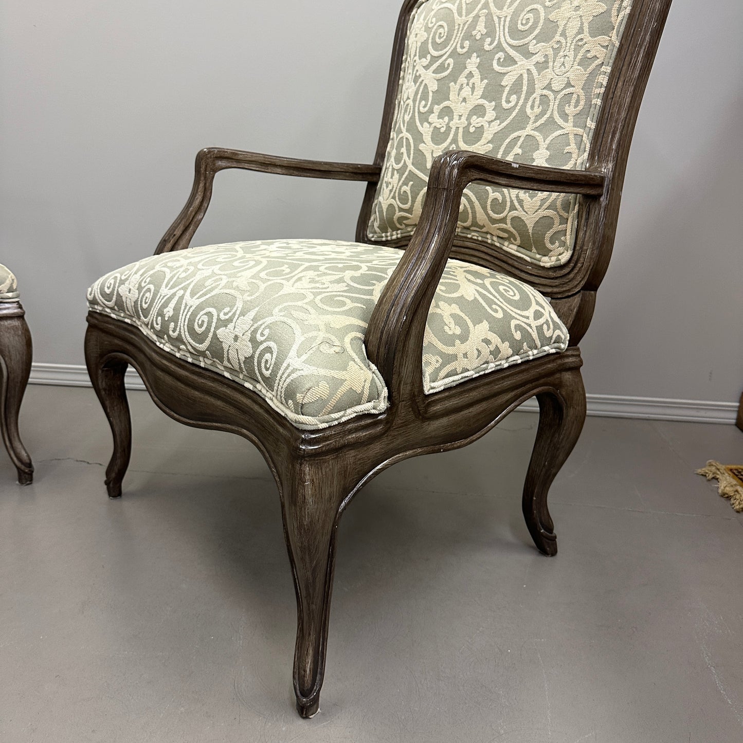 Louis XV Style Accent Arm Chairs (x2)