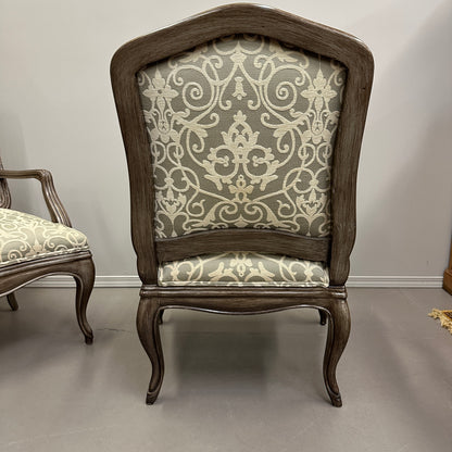Louis XV Style Accent Arm Chairs (x2)