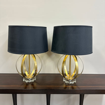 Black & Gold Table Lamp (x2)