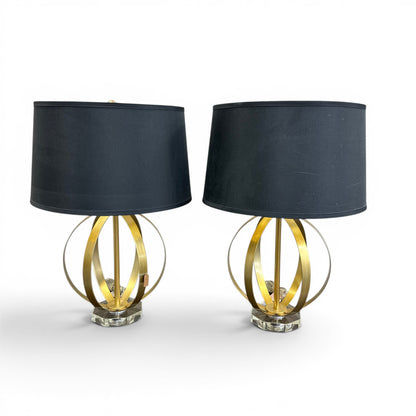 Black & Gold Table Lamp (x2)