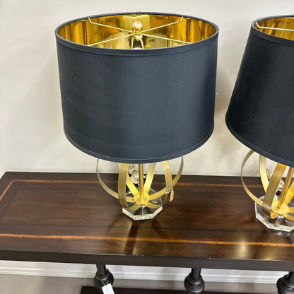 Black & Gold Table Lamp (x2)