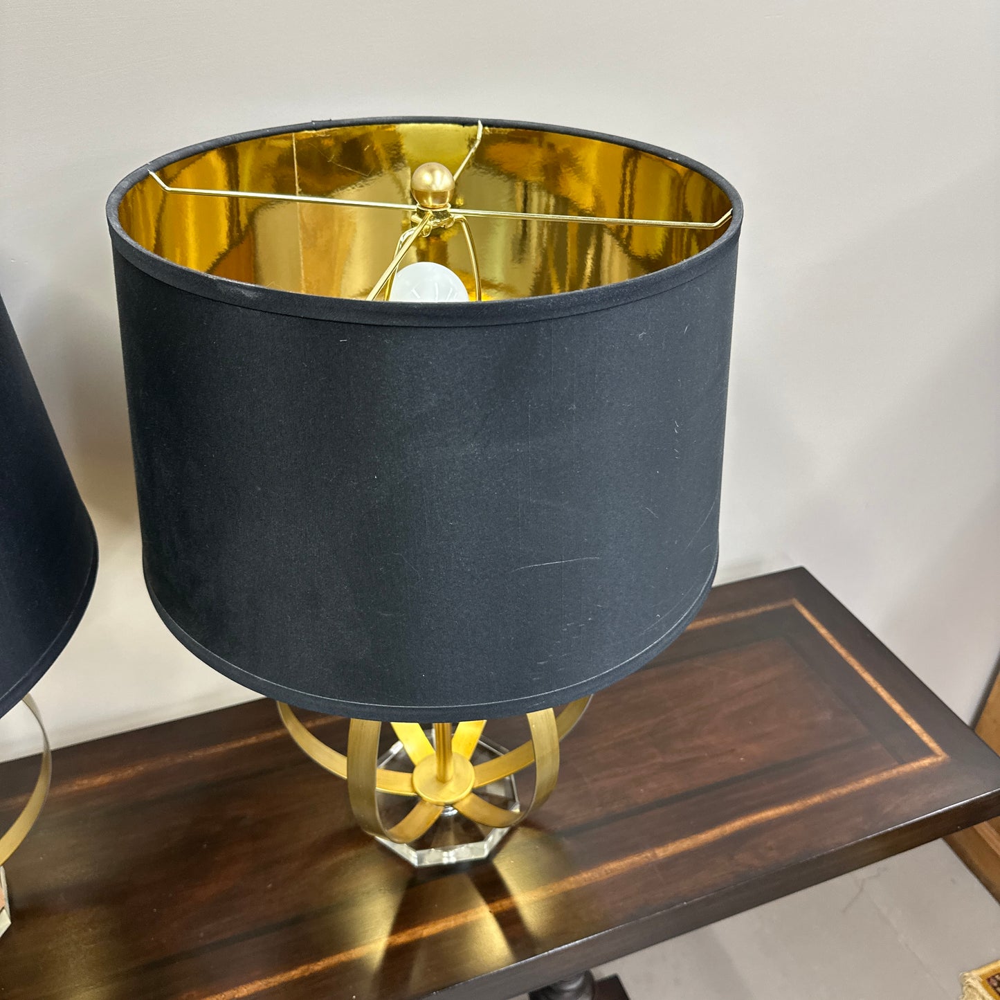 Black & Gold Table Lamp (x2)