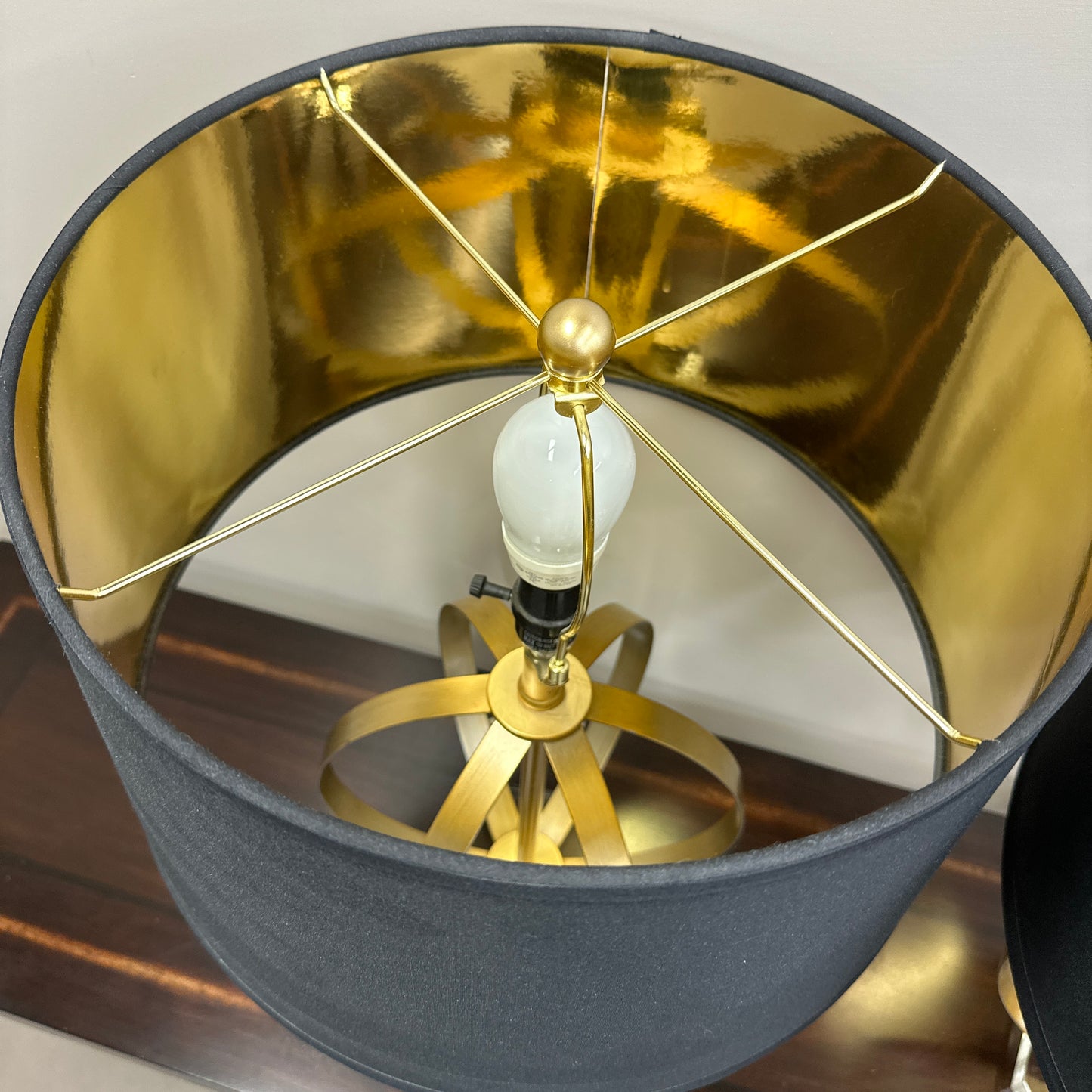 Black & Gold Table Lamp (x2)
