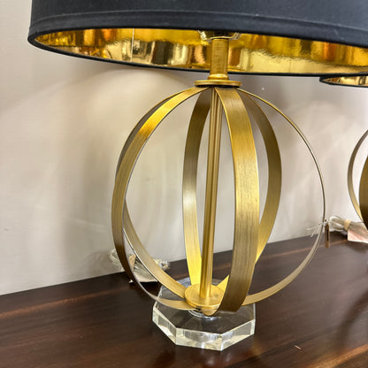 Black & Gold Table Lamp (x2)