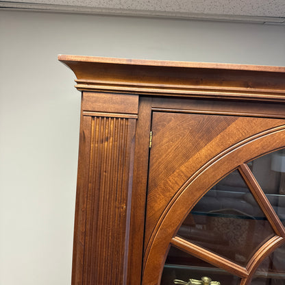 Ethan Allen Arched Glass Display Cabinet