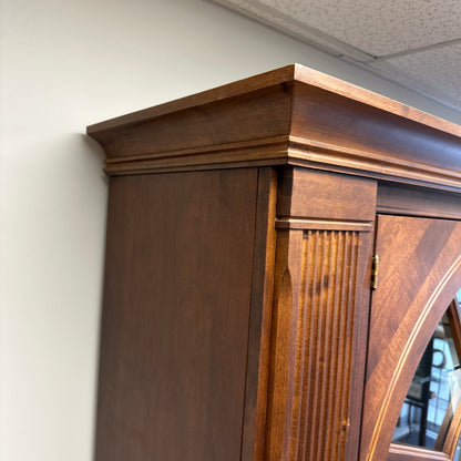 Ethan Allen Arched Glass Display Cabinet