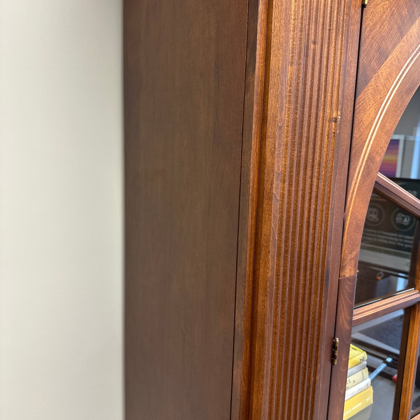 Ethan Allen Arched Glass Display Cabinet
