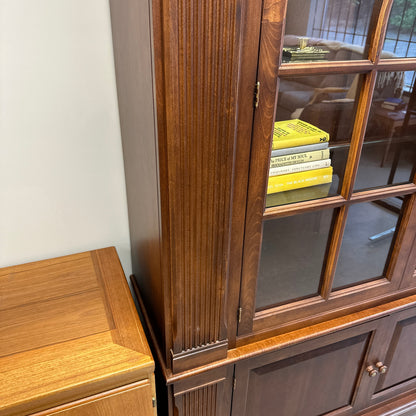 Ethan Allen Arched Glass Display Cabinet
