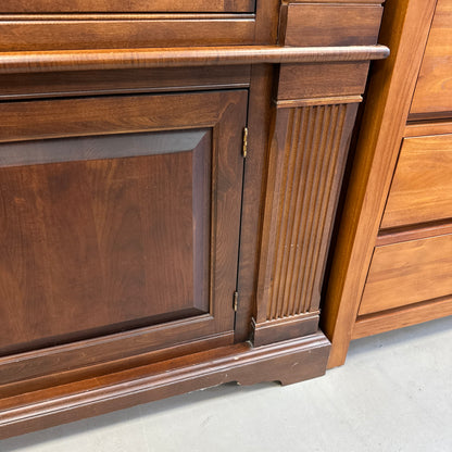 Ethan Allen Arched Glass Display Cabinet