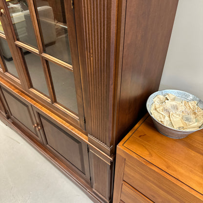 Ethan Allen Arched Glass Display Cabinet
