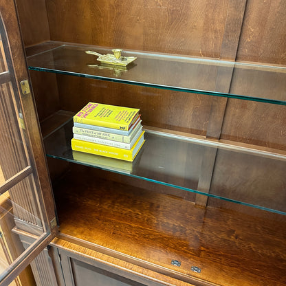 Ethan Allen Arched Glass Display Cabinet