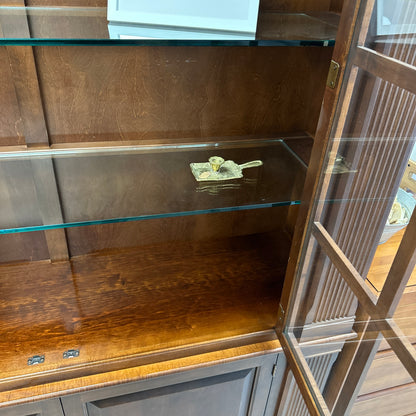 Ethan Allen Arched Glass Display Cabinet