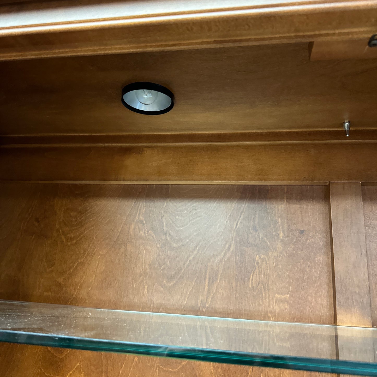 Ethan Allen Arched Glass Display Cabinet