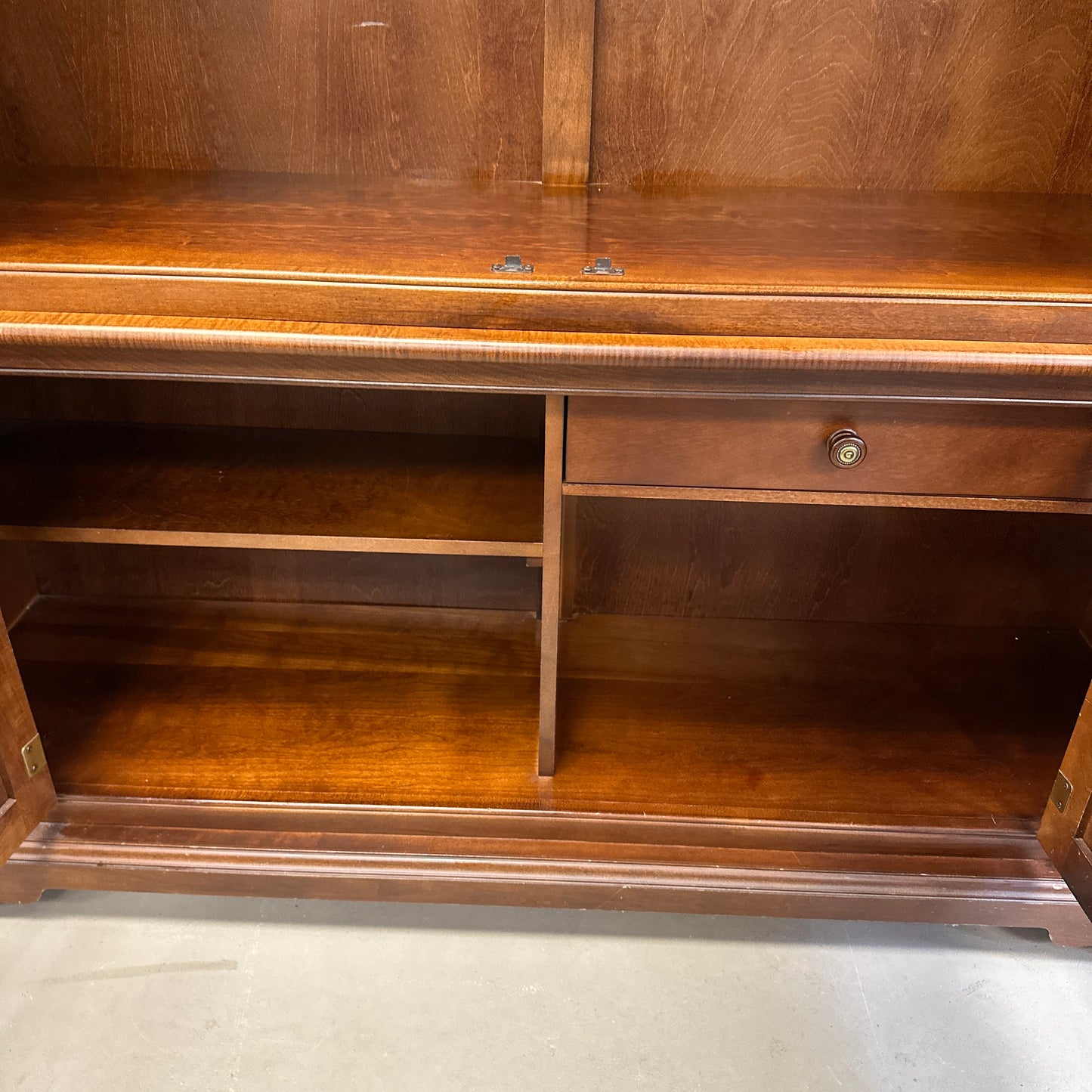 Ethan Allen Arched Glass Display Cabinet