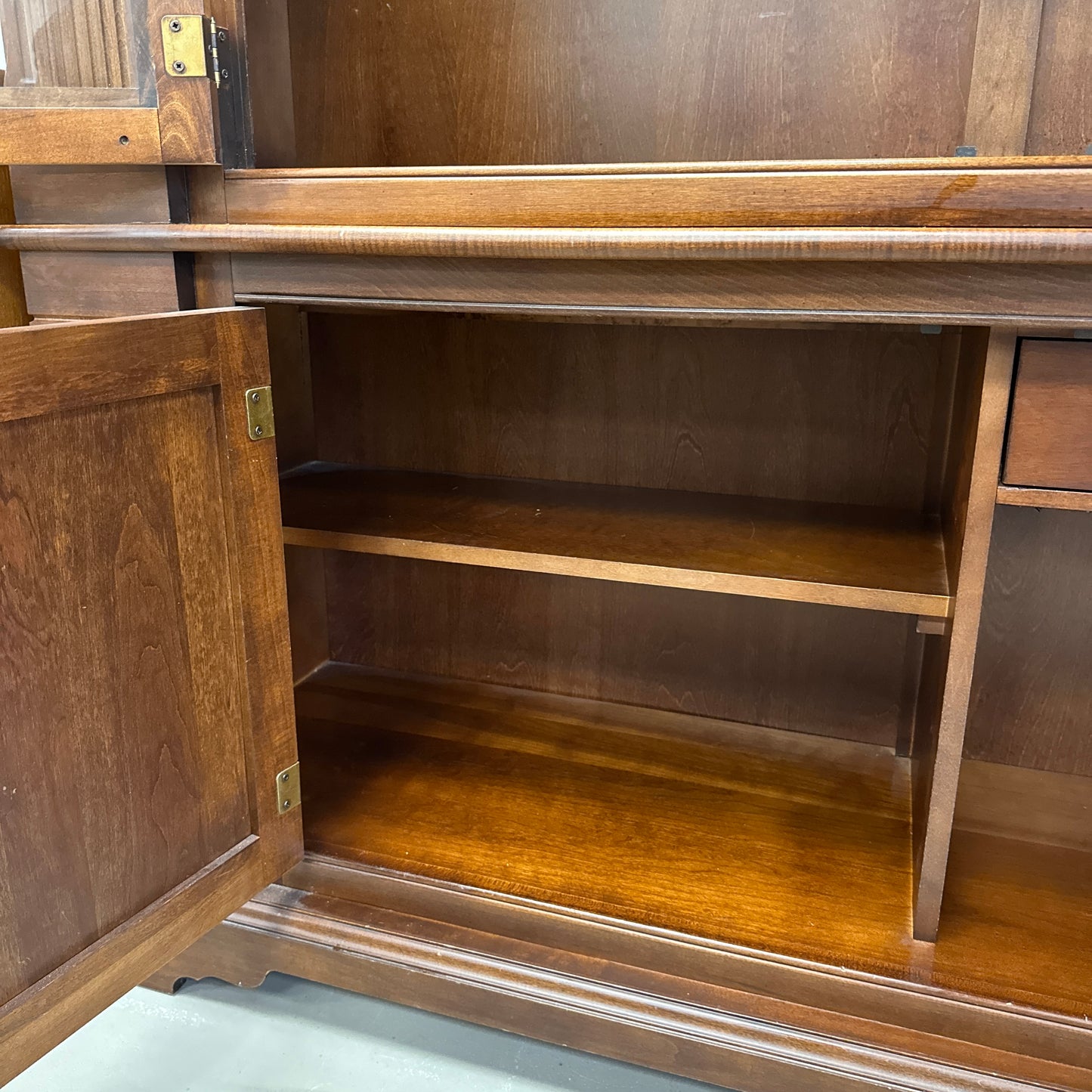 Ethan Allen Arched Glass Display Cabinet