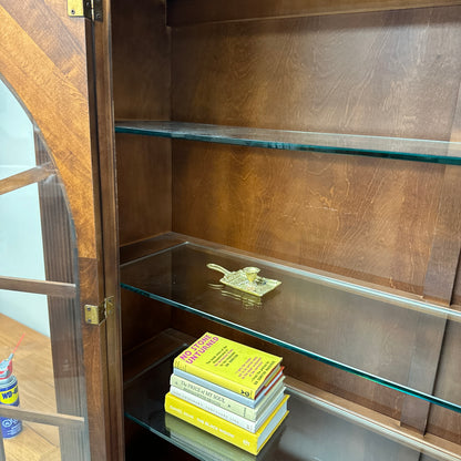 Ethan Allen Arched Glass Display Cabinet