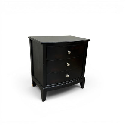 3 Drawers Dark Nightstand