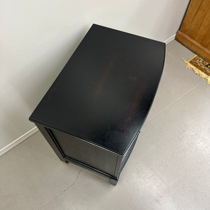 3 Drawers Dark Nightstand