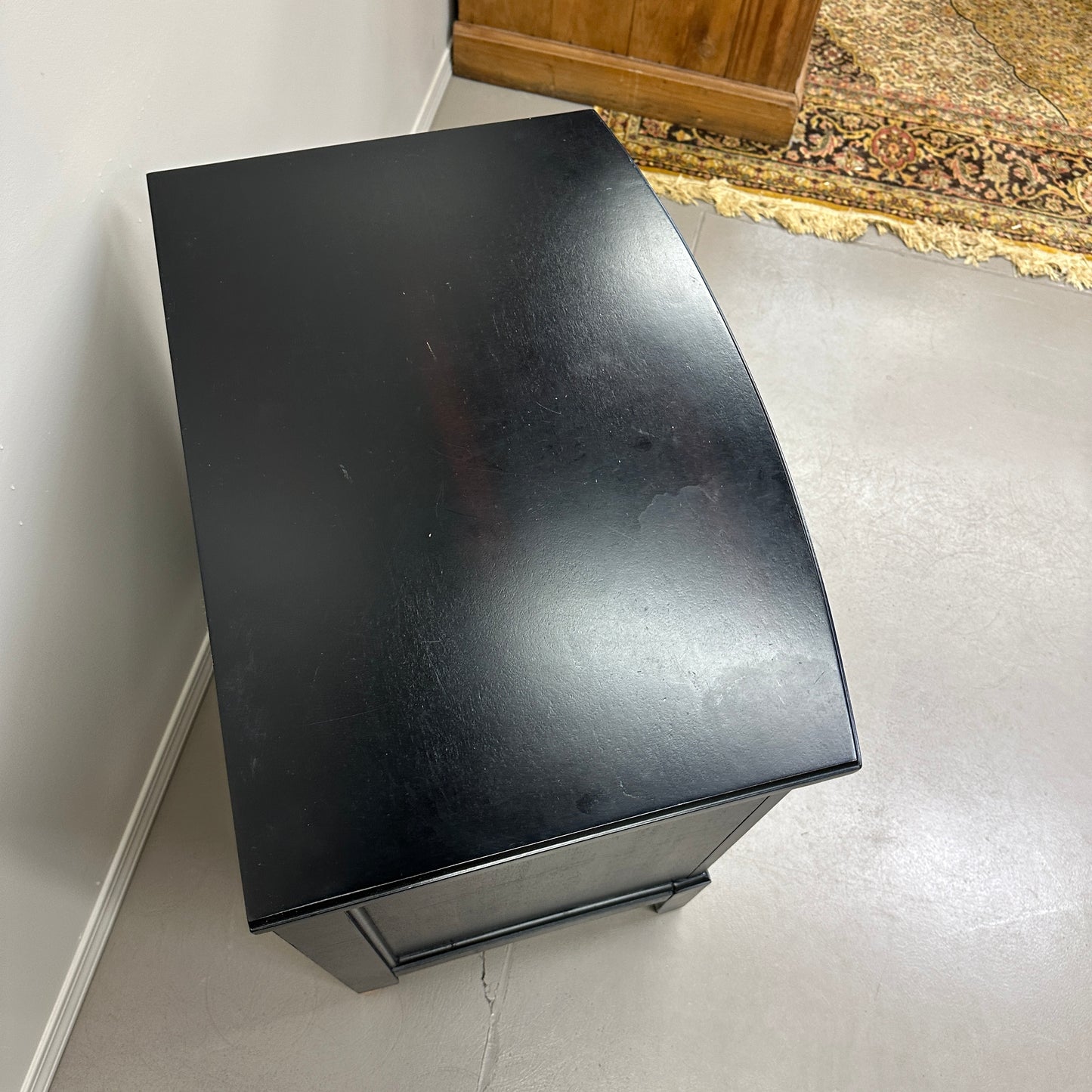 3 Drawers Dark Nightstand