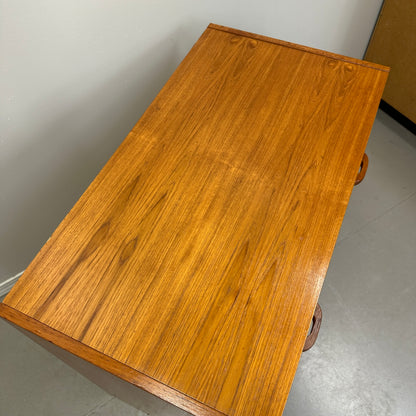 Small Mid-Century Teak 4 Drawers Dresser