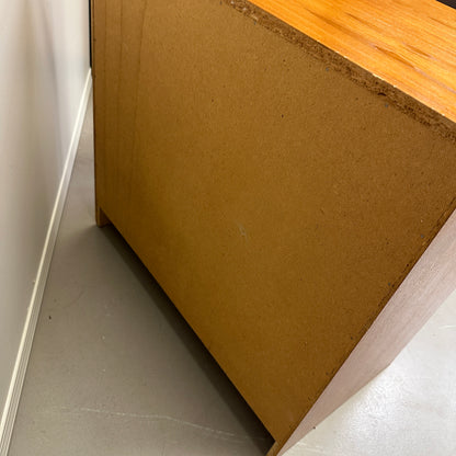 Small Mid-Century Teak 4 Drawers Dresser