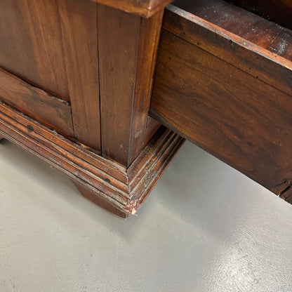 Vintage Indian Teak Display Cabinet with Brass Studs