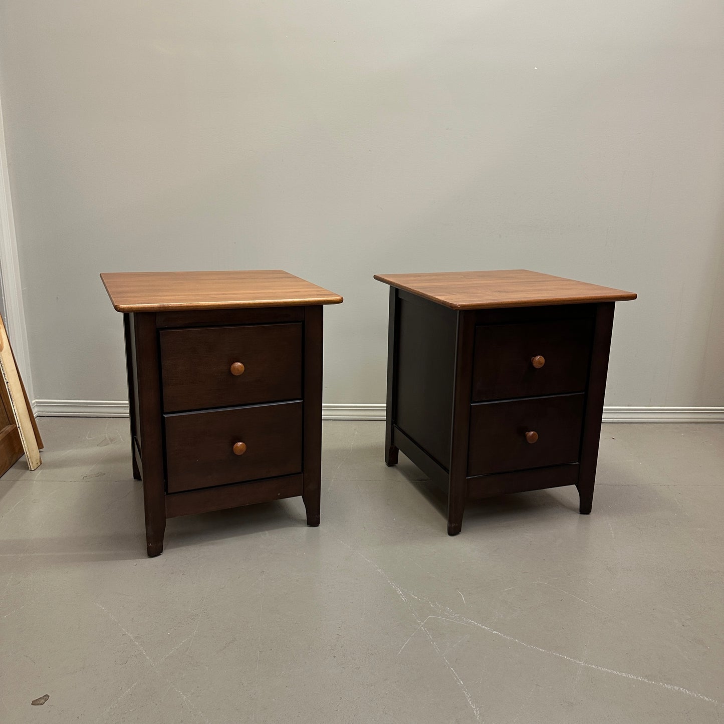 Nadeau Solid Wood Nightstands (x2)