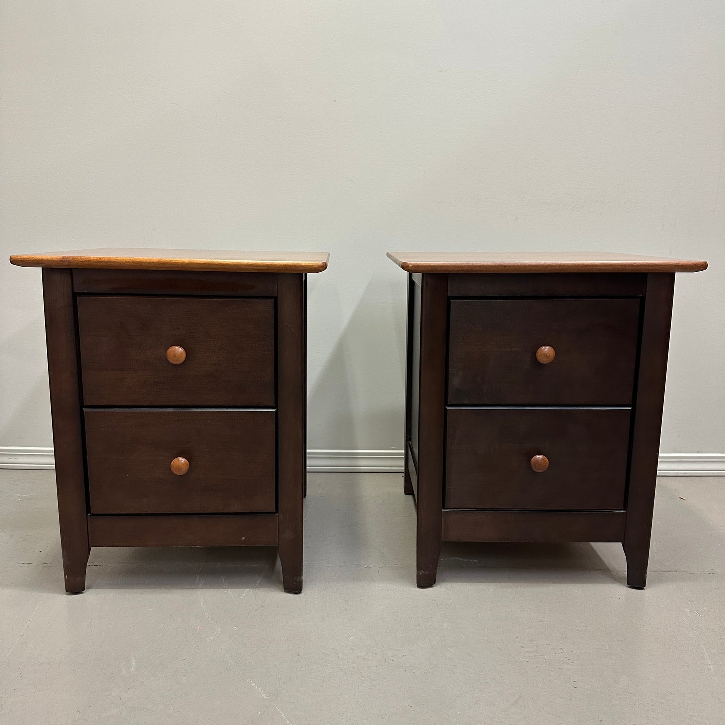 Nadeau Solid Wood Nightstands (x2)