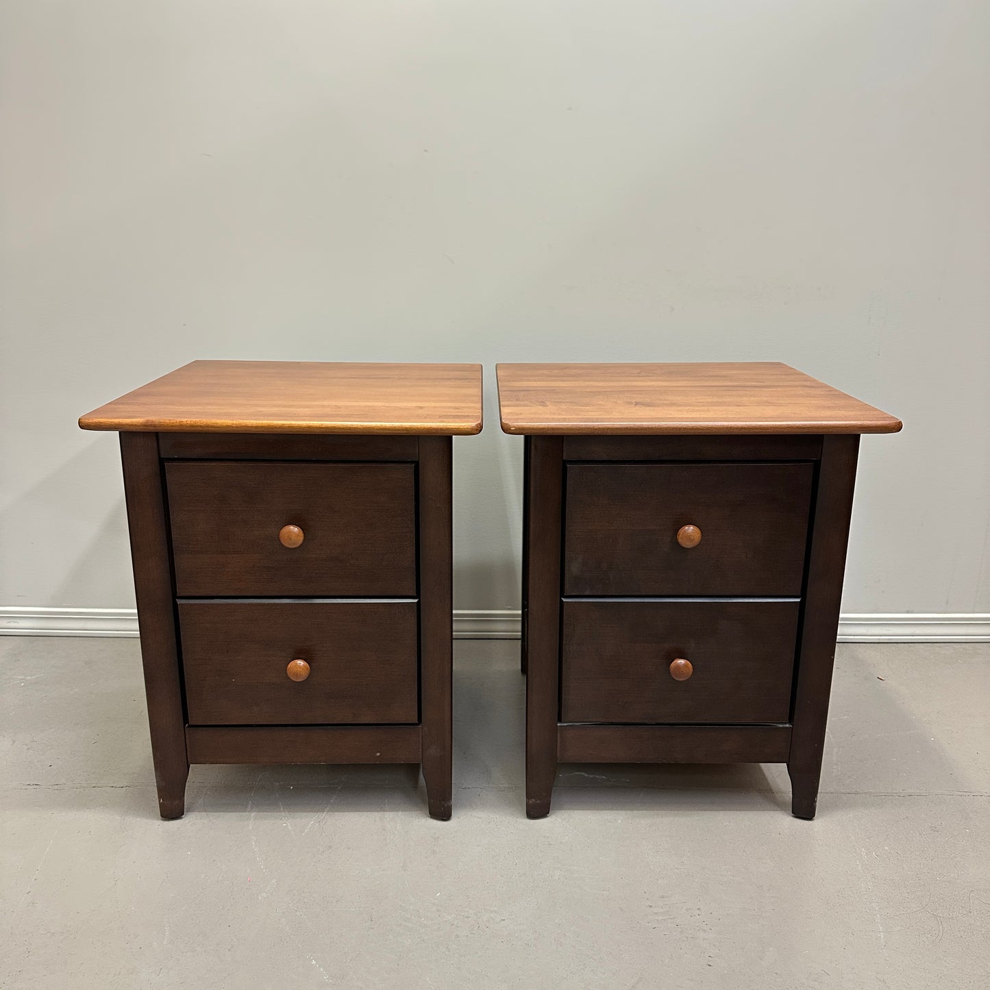 Nadeau Solid Wood Nightstands (x2)