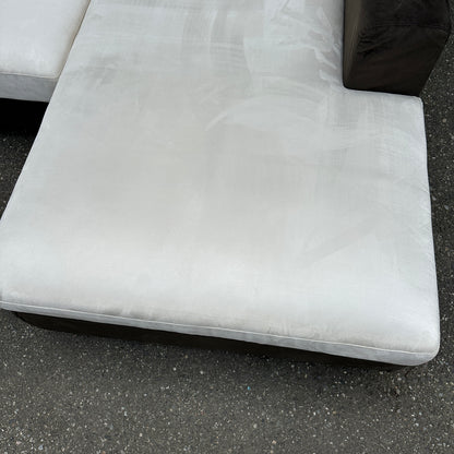 Alcantara Design Sectional with Back Shelf