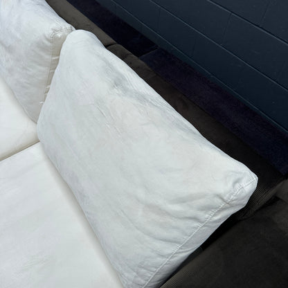 Alcantara Design Sectional with Back Shelf