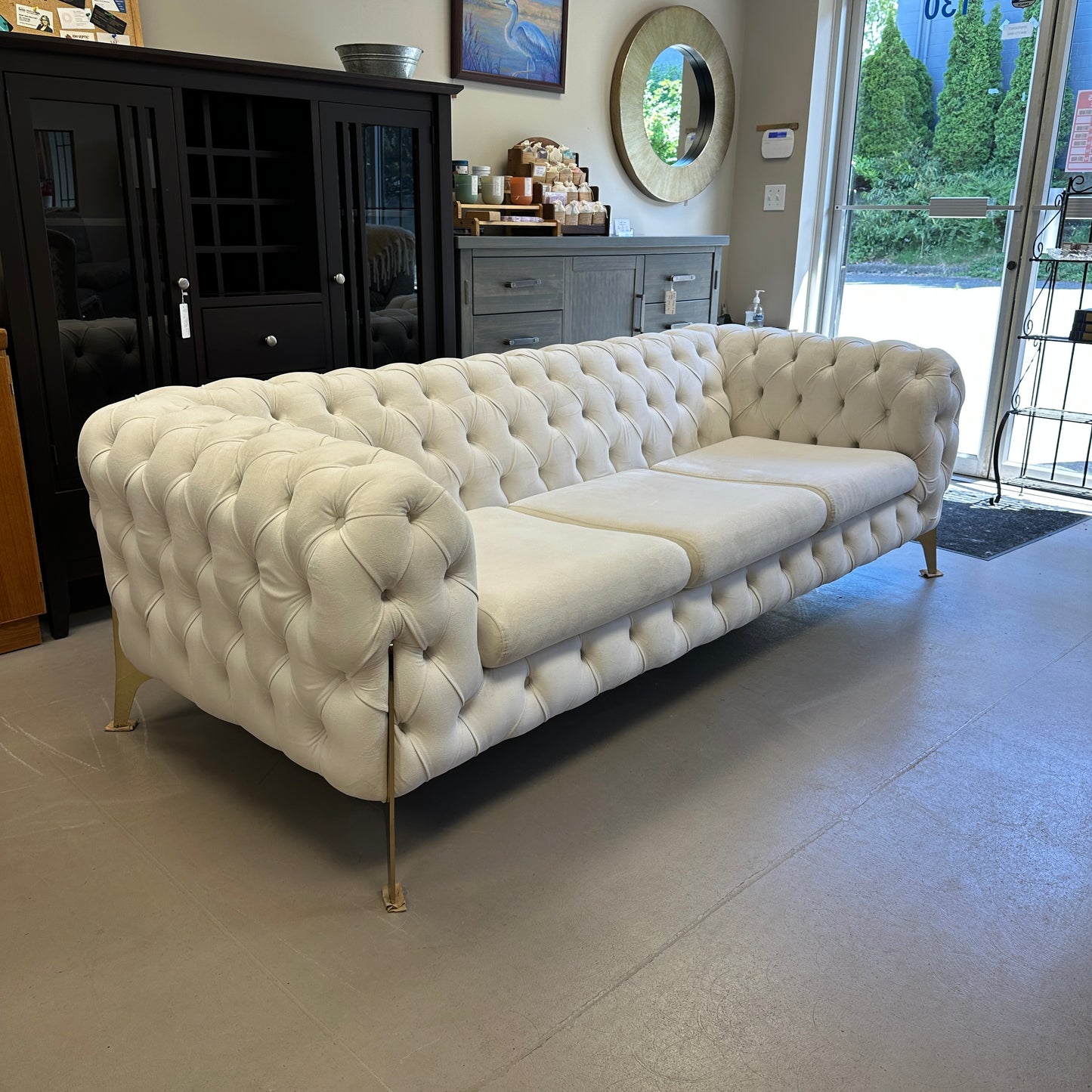 Bella Modern Tufted Velvet Sofa