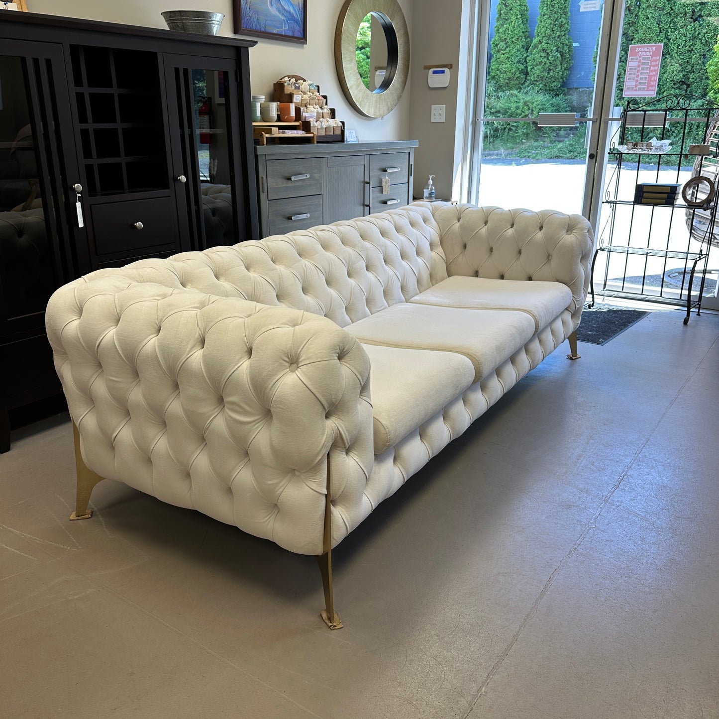 Bella Modern Tufted Velvet Sofa