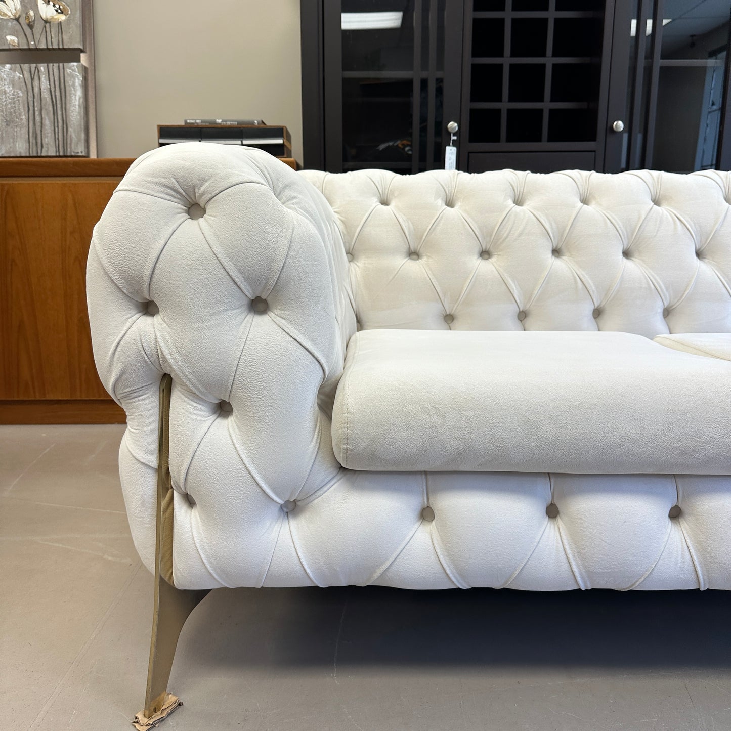 Bella Modern Tufted Velvet Sofa