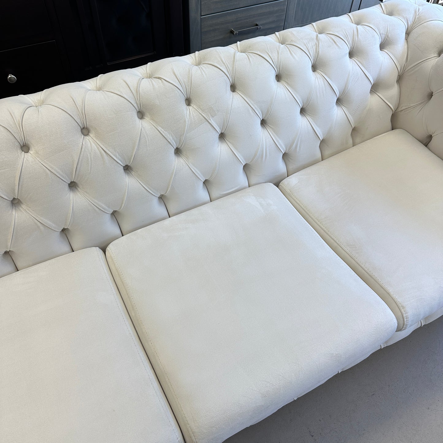 Bella Modern Tufted Velvet Sofa