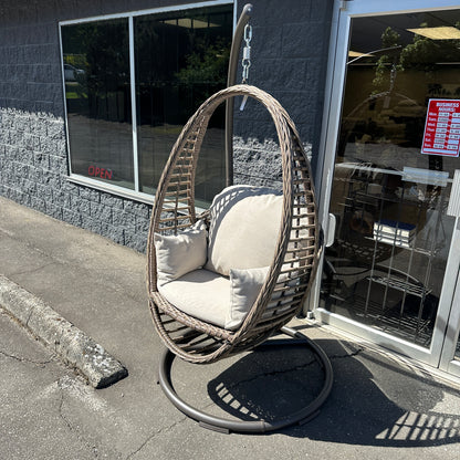 Braided Woven Egg Patio Swing
