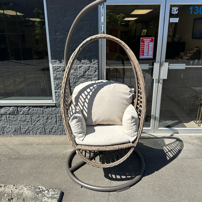 Braided Woven Egg Patio Swing
