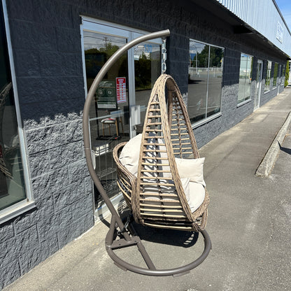 Braided Woven Egg Patio Swing