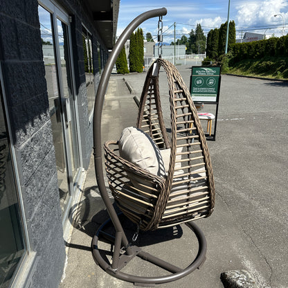 Braided Woven Egg Patio Swing