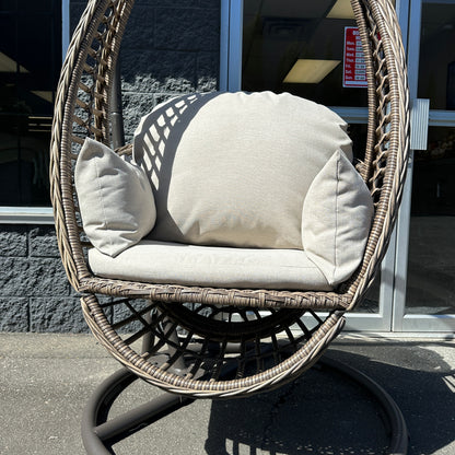 Braided Woven Egg Patio Swing