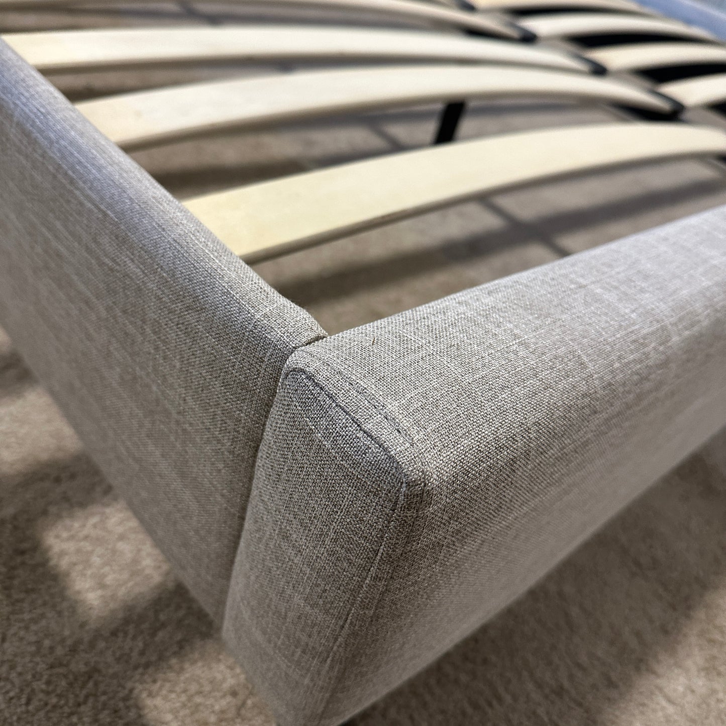 Upholstered Platform Bed - Queen Size