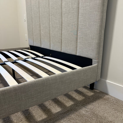 Upholstered Platform Bed - Queen Size