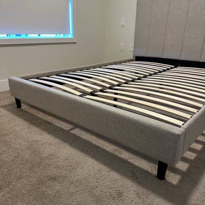 Upholstered Platform Bed - Queen Size