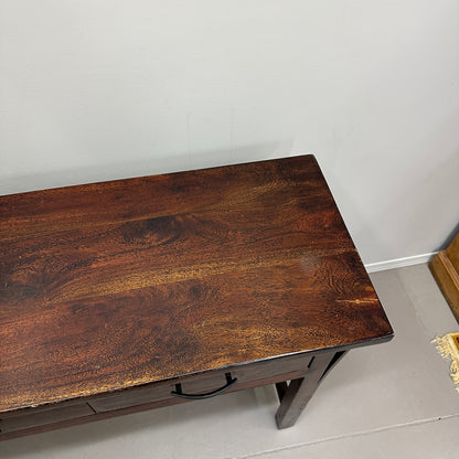 Solid Wood 3 Drawers Console Table