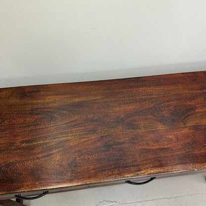 Solid Wood 3 Drawers Console Table