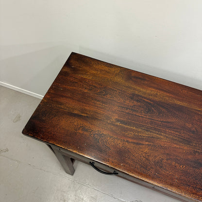 Solid Wood 3 Drawers Console Table