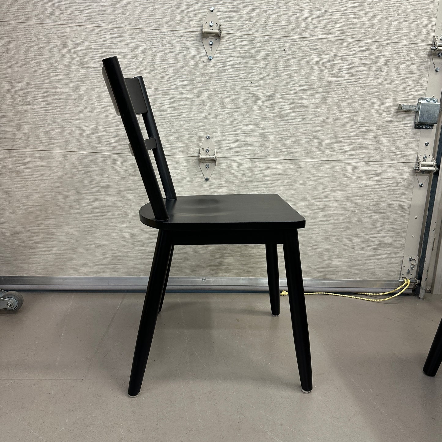 Black Solid Wood Dining Set